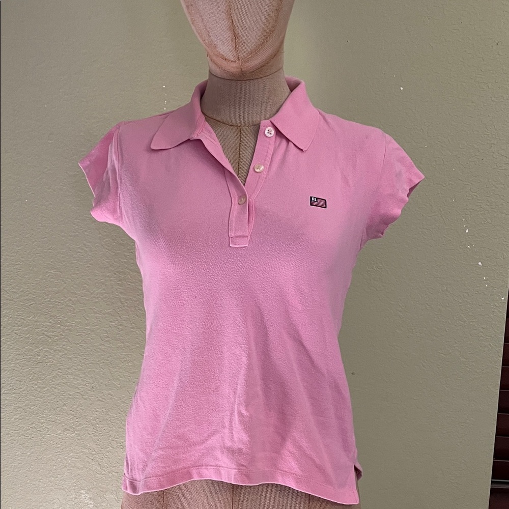 Ralph Lauren Pink Short Sleeve Polo Tee